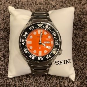 Men’s Seiko Sawtooth Orange - Rare SHC059
